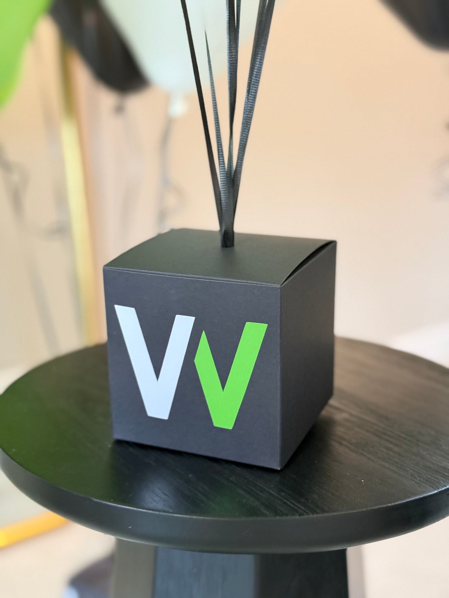 Latex + Box Centerpiece