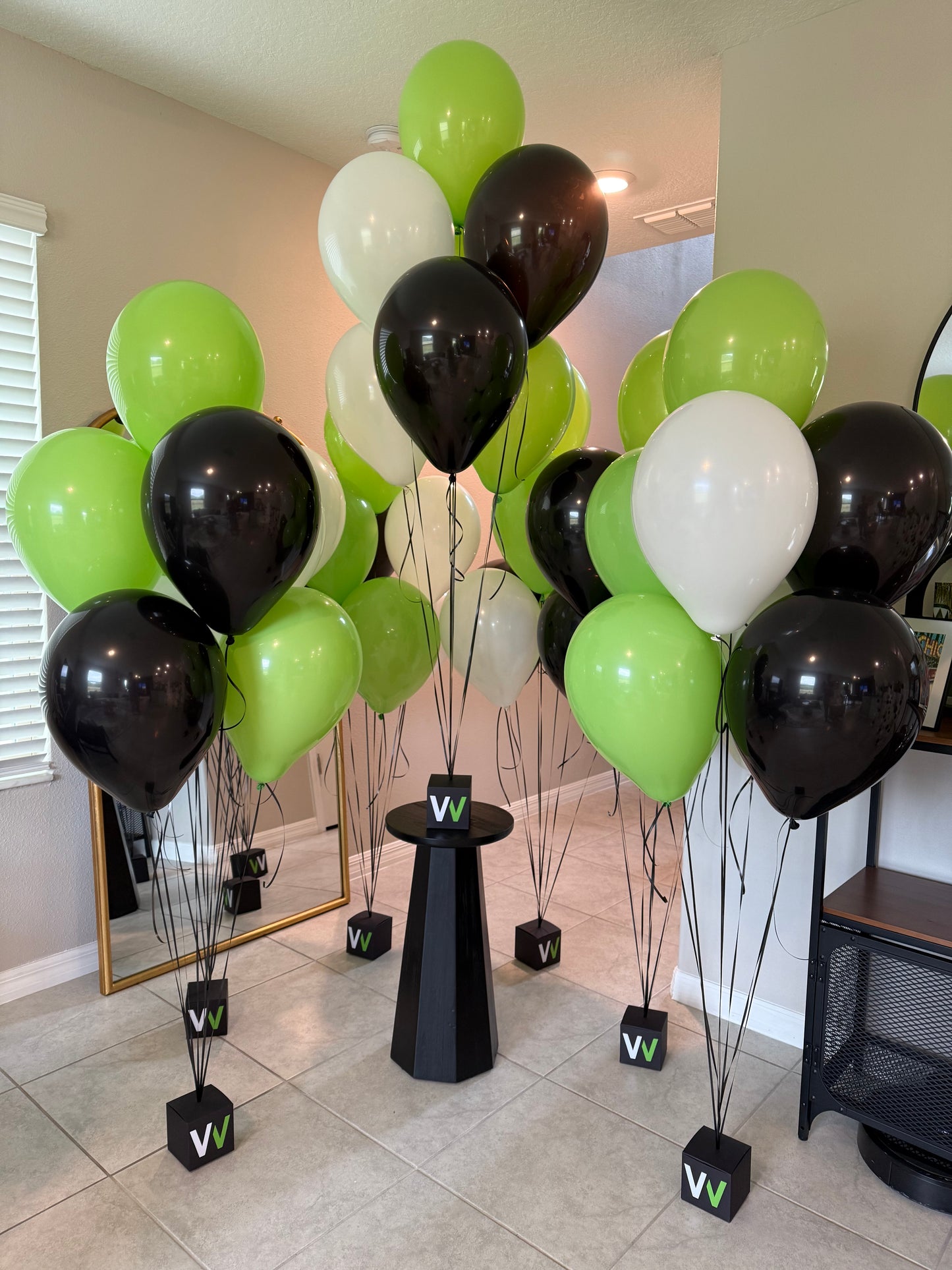 Latex + Box Centerpiece