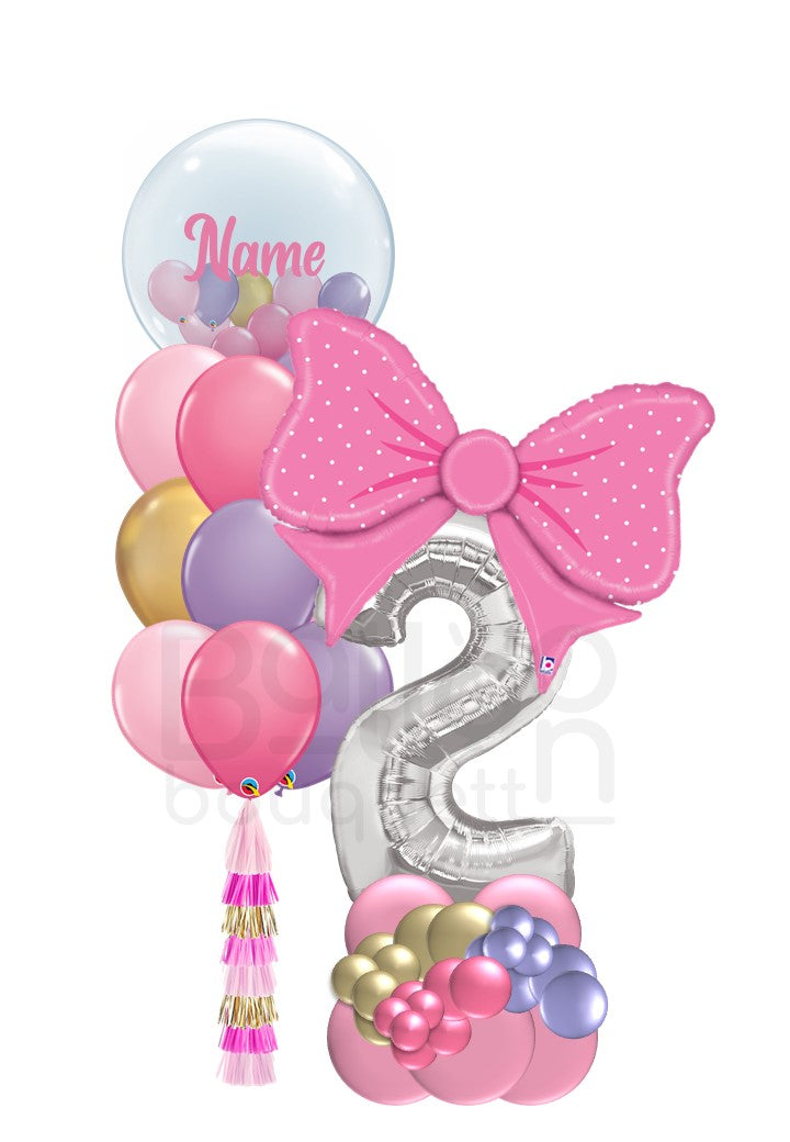 Cute Bow Birthday Bouquet