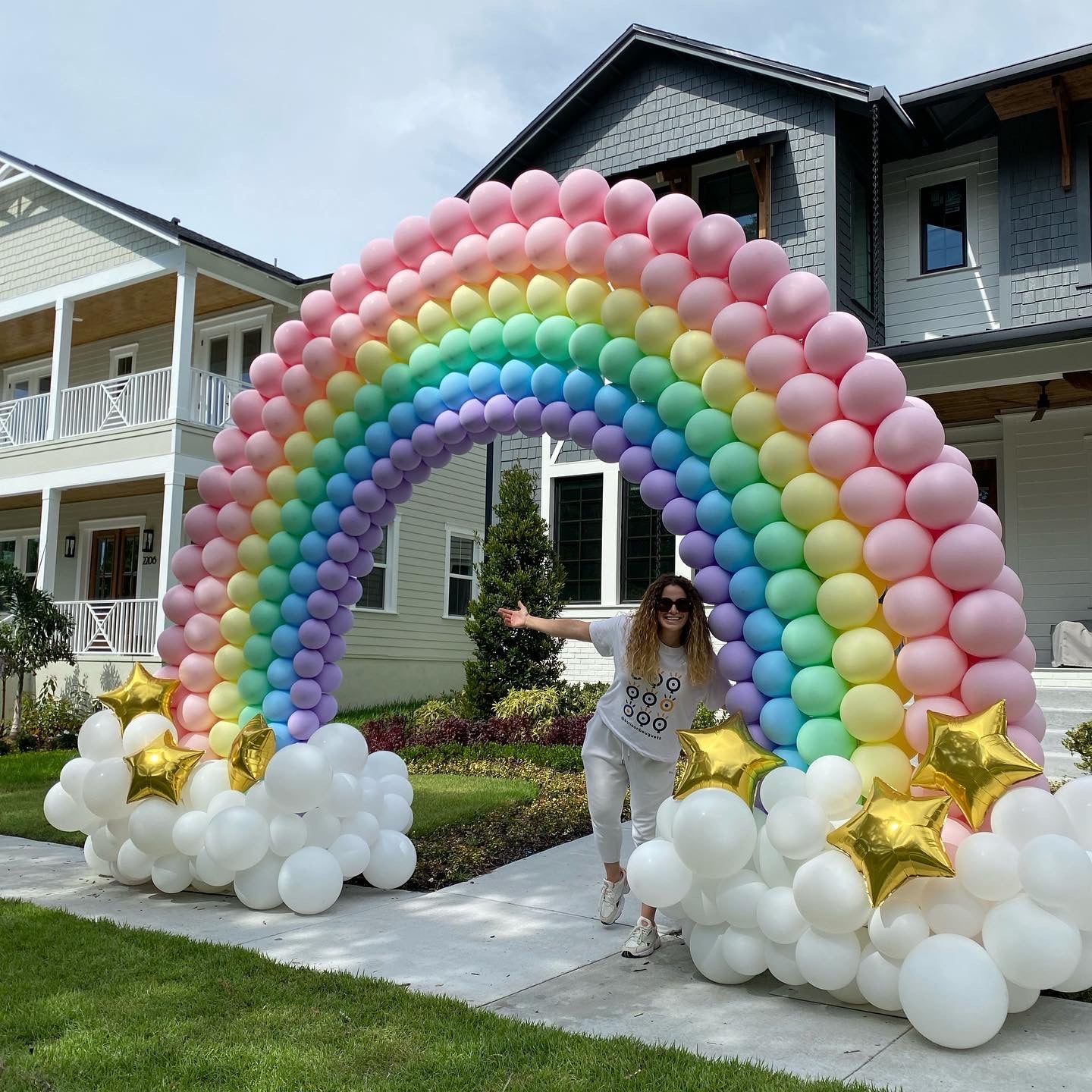 Rainbow Balloon Arch