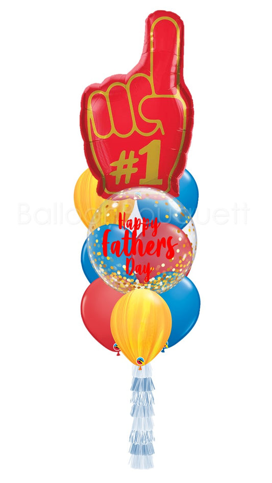 #1 Dad Balloon Bunch