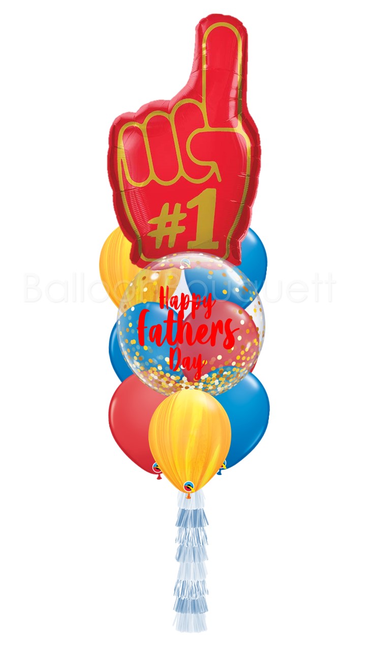 #1 Dad Balloon Bunch