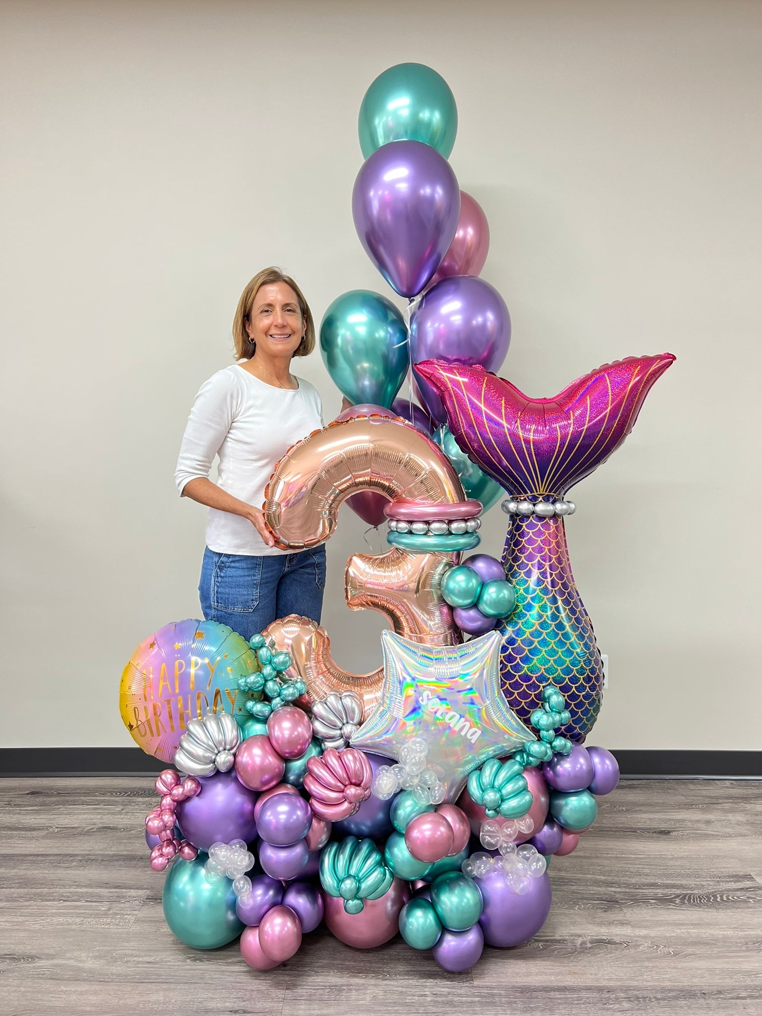 Mermaid Birthday Bouquet | Balloon Bouquet Arrangement – Balloonbouquett