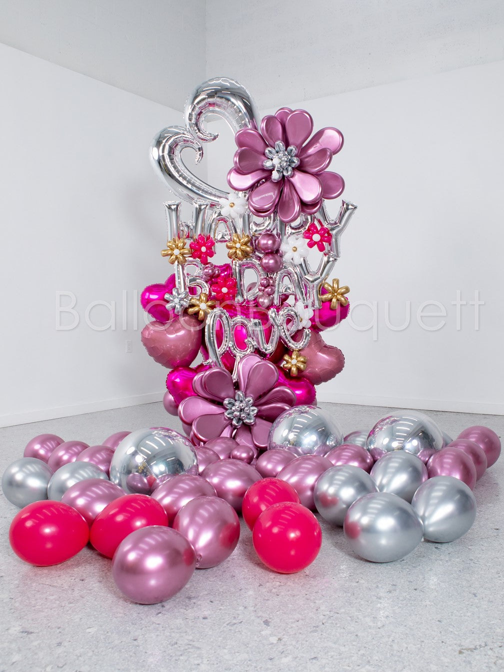 Happy B-Day Maxi Balloon Bouquet