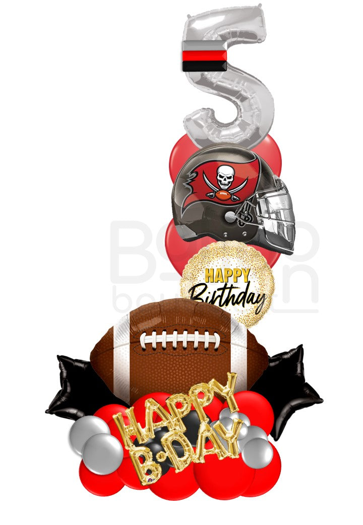 Football Buccaneers Birthday Bouquet