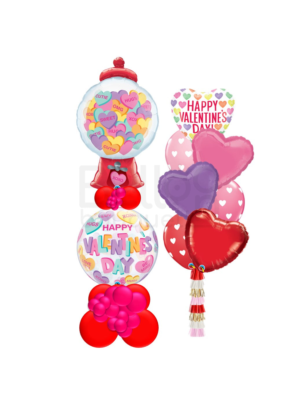Candy Hearts Gumball Mini Column