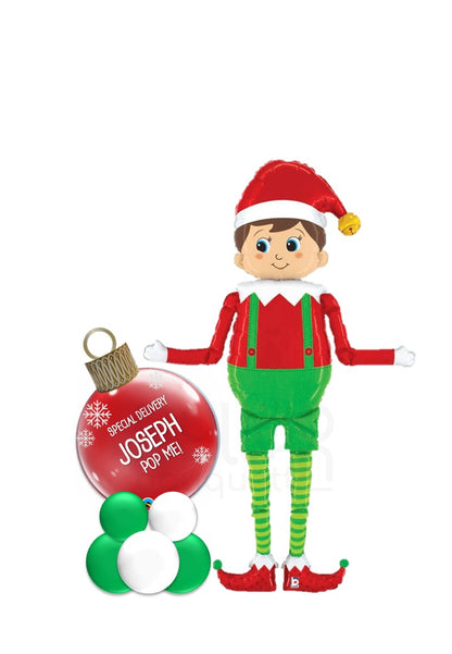 Elf On The Shelf Balloon Arrangement