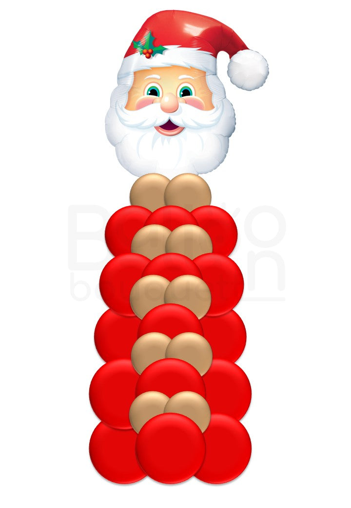 Christmas Organic Column 6 FT With Character Topper